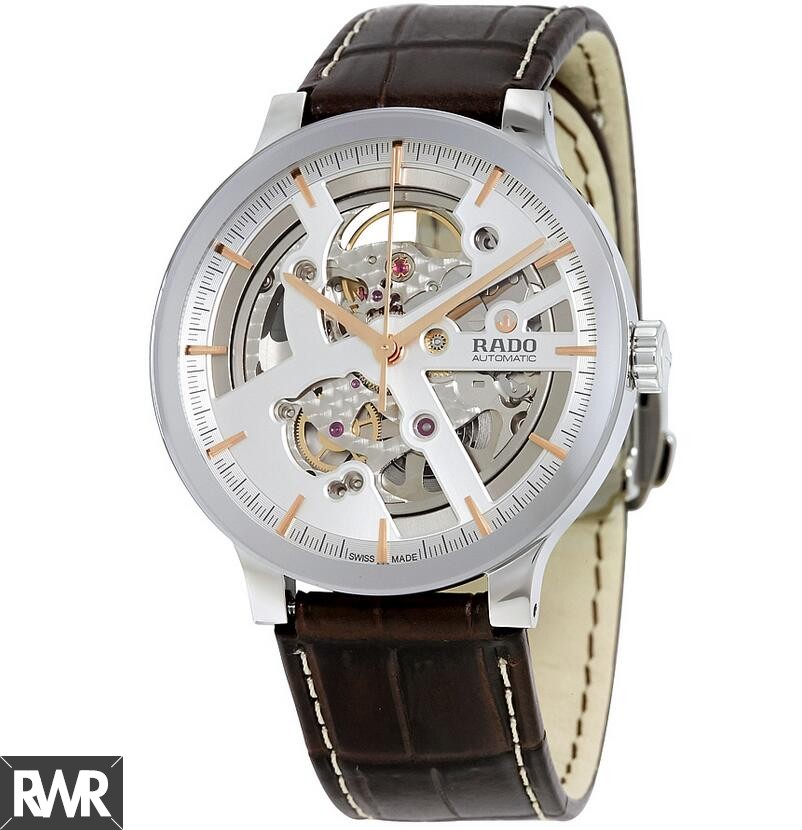 Rado Centrix Silver Skeleton Dial Automatic Men's Replica Watch R30179105