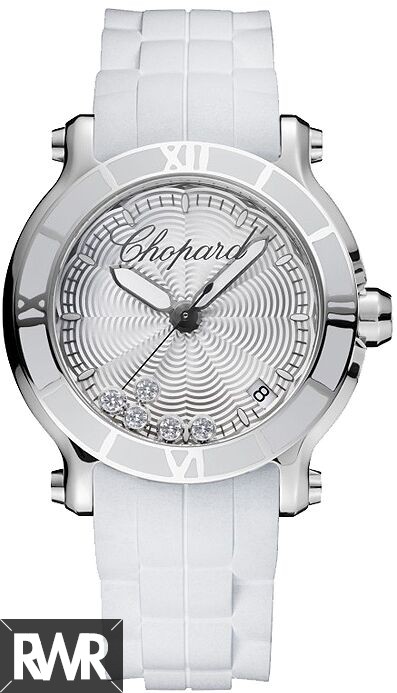 Chopard Happy Sport Round Quartz 36mm Ladies imitation Watch 278551-3001