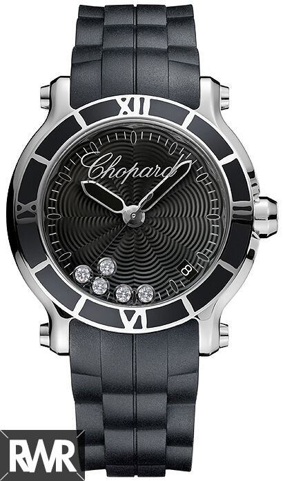 Chopard Happy Sport Round Quartz 36mm Ladies imitation Watch 278551-3002