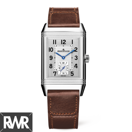 fake Jaeger-LeCoultre 3848422 Reverso Classic Large Duoface Small Seconds Stainless Steel/Silver/Fagliano