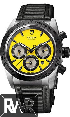 Fake Tudor Fastrider Chronograph Black Ceramic Bezel Yellow 42010n