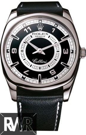 Rolex Cellini Danaos XL 18k White Gold Black Dial Watch 4243/9 Fake