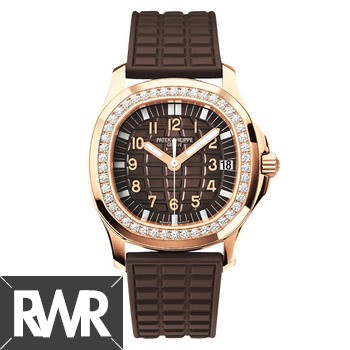 Replica Patek Philippe Aquanaut Rose Gold Ladies Watch 5068R-010