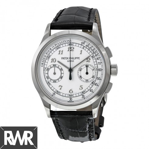 AAA grade Patek Philippe Complications Chronograph Silvery White Dial 5170G-001 Replica