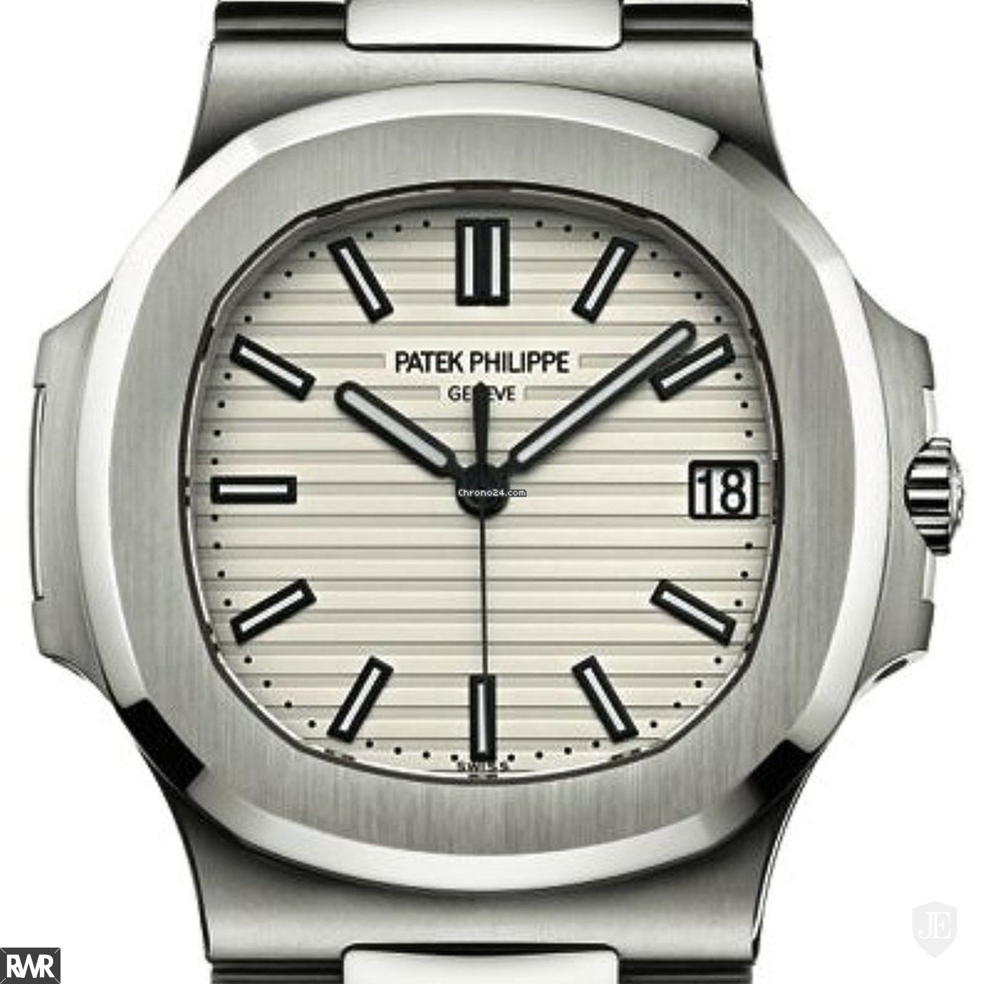 Cheap AAA Replica Patek Philippe Nautilus Silvery White Dial Stainless Steel 5711/1A-011