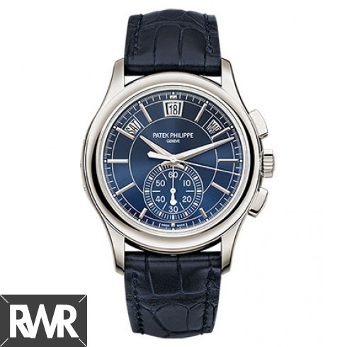 Best Patek Philippe Complications Blue Dial Annual Calendar Platinum 5905P-001 Replica Watch sale