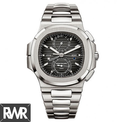 Cheap AAA Replica Patek Philippe Nautilus Travel Time Chronograph Stainless Steel Automatic 5990/1A-001