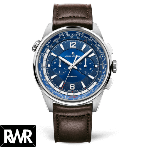 fake Jaeger-LeCoultre 905T480 Polaris Chronograph WT Titanium/Blue/Calf