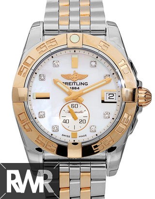 Replica Breitling Galactic C3733012/A725/376C Women 36 mm Steel and Rose Gold Automatic