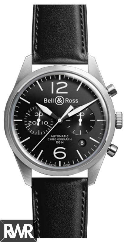 Replica Bell & Ross Vintage Original BR 126 Black Dial Watch