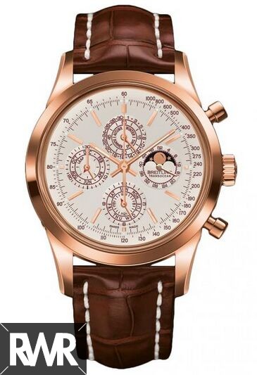 Breitling Transocean Chronograph QP Rose Gold Watch fake