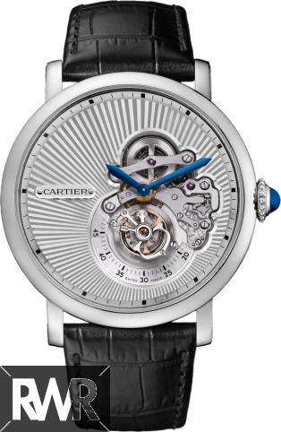 fake Rotonde de Cartier Flying Tourbillon reversed dial watch