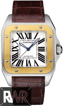 Replica Cartier Santos 100 XL Automatic Yellow Gold Mens Watch W20072X7