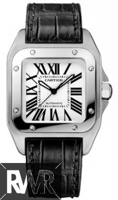 Cartier Santos 100 Stainless Steel Medium Watch W20106X8 Fake