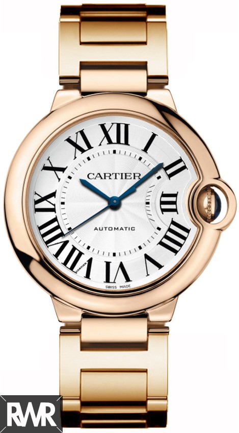 Replica Cartier Ballon Bleu Medium 18k Rose Gold Watch W69004Z2