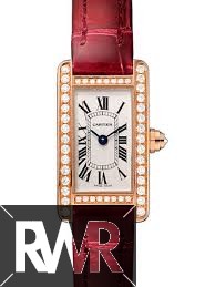 fake Cartier Tank Americaine Silvered Flinque Dial Ladies Watch WB710014