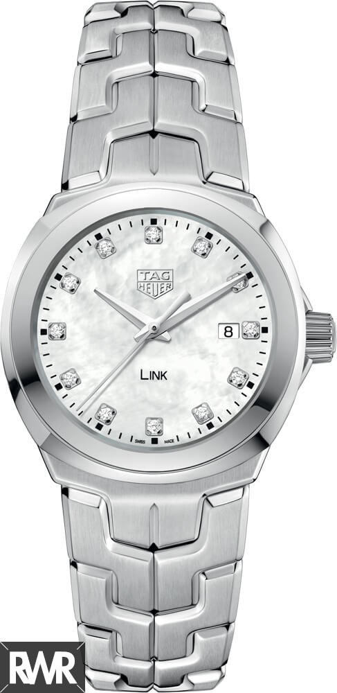 Tag Heuer Link Mother of Pearl Diamond Dial Ladies Watch fake