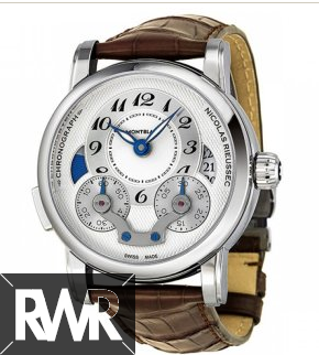 Montblanc Nicolas Rieussec Chronograph Automatic Silver Dial Men's Watch 106487 Replicas