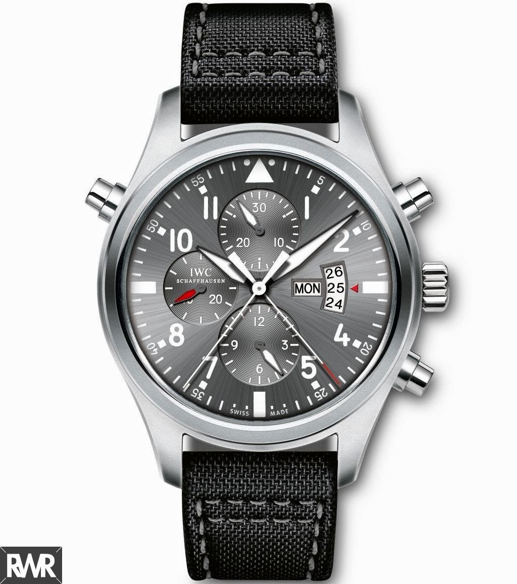 Replica IWC Pilot's Watch Double Chronograph Edition Patrouille Suisse  IW377805