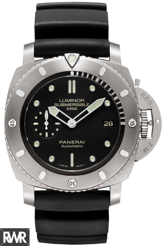 panerai Luminor Submersible 1950 2500m 3 Days Automatic Titanio PAM00364 imitation watch