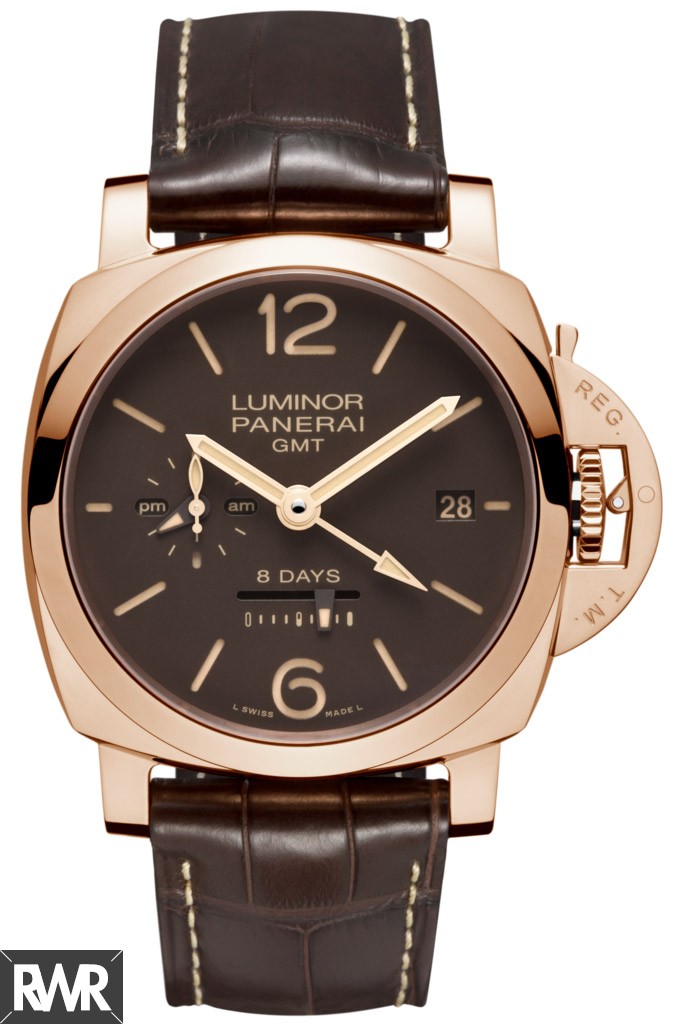 panerai Luminor 1950 8 Days GMT Oro Rosso PAM00576 imitation watch