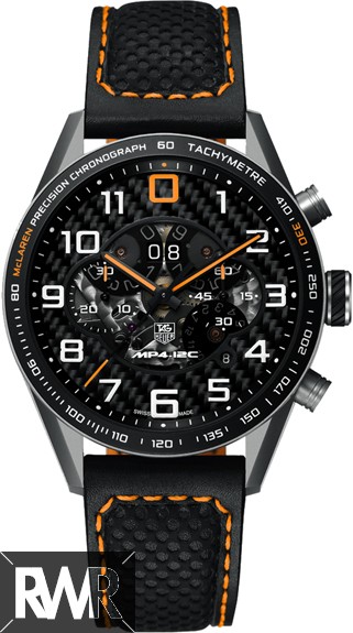 Replica TAG Heuer Carrera Mclaren Limited Edition Mens Black Automatic Chronograph Watch CAR2080.FC6286