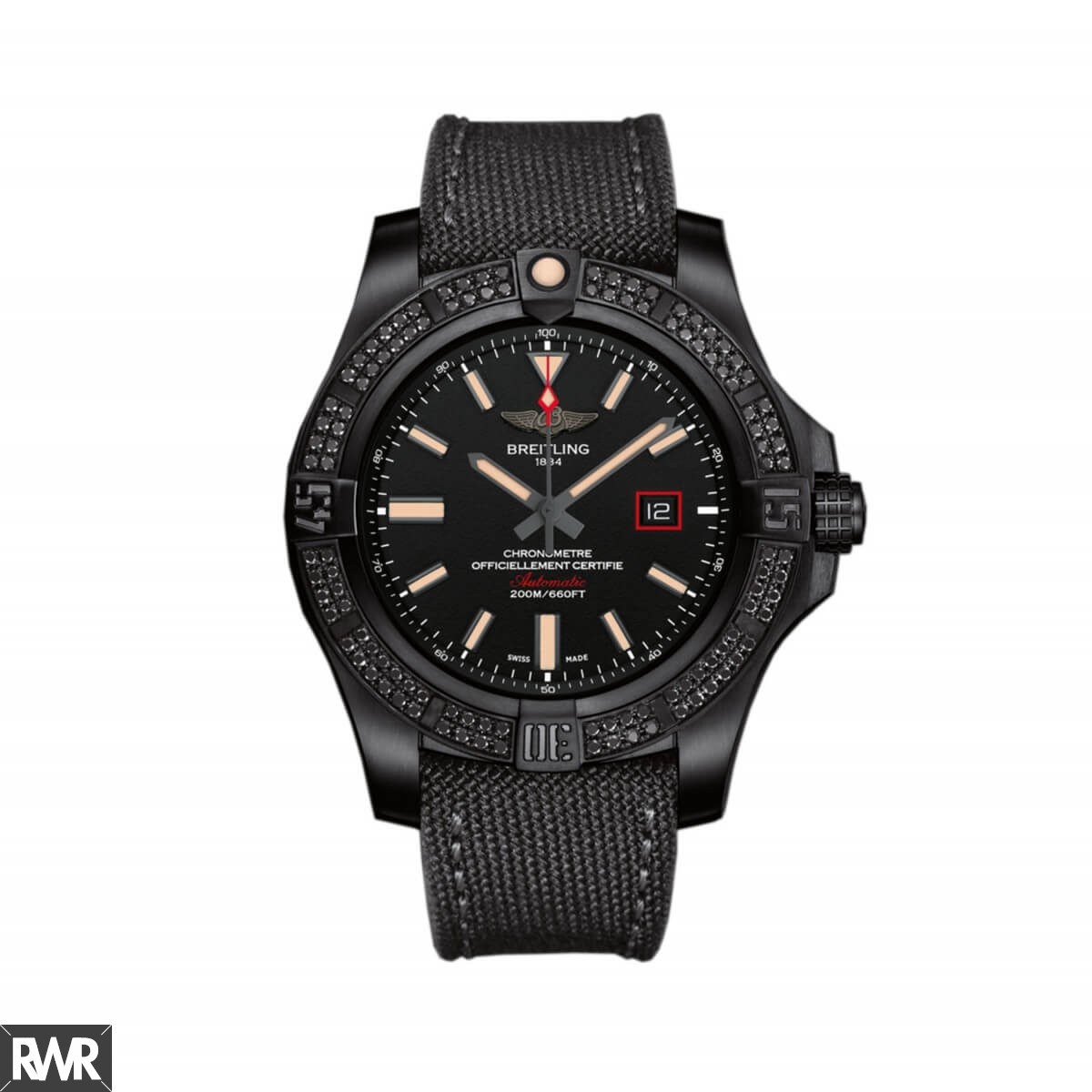 Breitling Avenger Titanium Black Dial Mens V17311AT/BD74 clone Watch