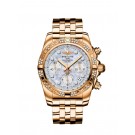 Breitling Chronomat 41 Men Rose Gold Diamond Bezel HB0140AA/A723/378H clone Watch