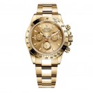 Rolex Cosmograph Daytona Champagne Dial 18kt Yellow Gold Mens Watch Fake