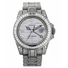 Replica Rolex GMT Master II White Gold Diamond dial watch 116769 TBR