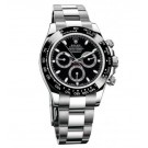 Replica Rolex Cosmograph Daytona Black Dial Stainless Steel Oyster 116500BKSO