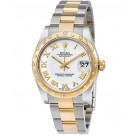 Replica Rolex Datejust Lady 31 White Dial 18K Yellow Gold Rolex Oyster 178343WRO
