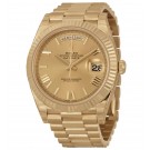 Replica Rolex Day-Date 40 Champagne Dial 18K Yellow Gold President 228238CRSP