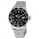 Replica Rolex Submariner Black Index Dial Oyster Bracelet Stainless Steel 16610-BKSO