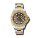 Replica Rolex Yacht Master Dark Mother of Pearl Dial 18kt Yellow Gold Oyster 16623BKMSO