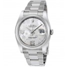 Replica Rolex Datejust Silver Floral Dial Stainless Steel Ladies 116200SFAO