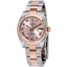 imitation Rolex Datejust 31 Pink Dial Steel and 18K Rose Gold Oyster 178241PRO