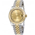 imitation Rolex Datejust Champagne Dial Automatic Stainless Steel and 18kt Gold 178243CSJ