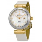 imitation Omega De Ville Ladymatic Mother of Pearl White Leather 425.22.34.20.55.002