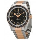 imitation Omega Seamaster 300 Automatic Black Dial Stainless Steel and 18kt Rose Gold 233.20.41.21.01.001