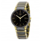 Rado Centrix Black Dial Gold PVD Black CEramic Men's Replica Watch R30929152