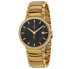 Rado Centrix Automatic Black Dial Yellow Gold-Plated Stainless Steel Men's Replica Watch R30279153
