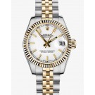 Replica Rolex Datejust 31mm Steel and Yellow Gold Fluted Bezel Oyster 178273
