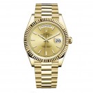 Replica Rolex Day-Date 40 Automatic Champagne Dial 18kt Yellow Gold