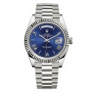 Replica Rolex Day-Date 40 Blue Dial 18K White Gold Automatic Watch