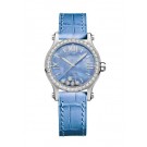 fake Chopard Happy Spot Stainless Steel Mother Of Pearl&Diamonds Watch