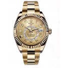 Replica Rolex Oyster Perpetual Sky-Dweller 42mm Yellow Gold 326938-72418