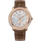 Best Patek Philippe Complications Mother of Pearl Dial Taupe Leather Ladies 4968R-001 Replica Watch sale