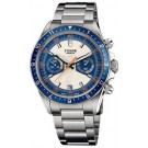 Replica Tudor Heritage Chrono Blue Silver Dial Stainless Steel Mens Watch 70330B-95740