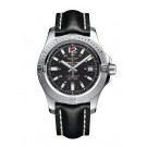Replica Breitling Colt 41 Automatic Black Dial Black Leather Men's Watch A1731311/BE90-428X